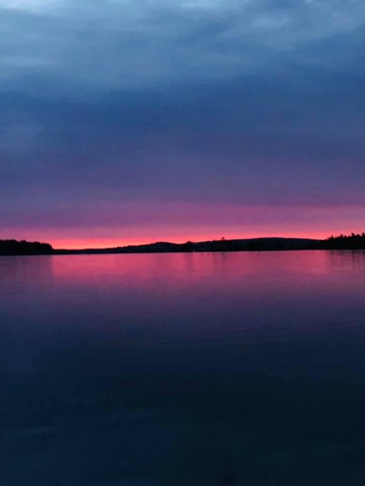 When you arrive at the lake as the sun’s coming up you get treated to this!