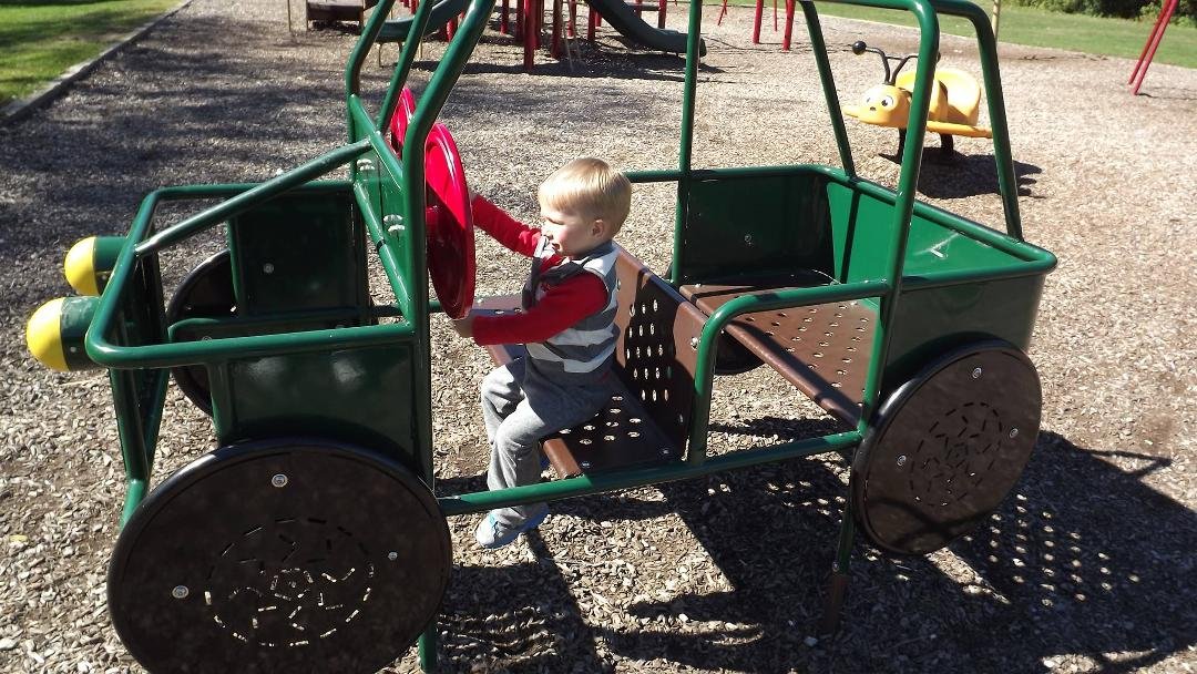 Driving himself