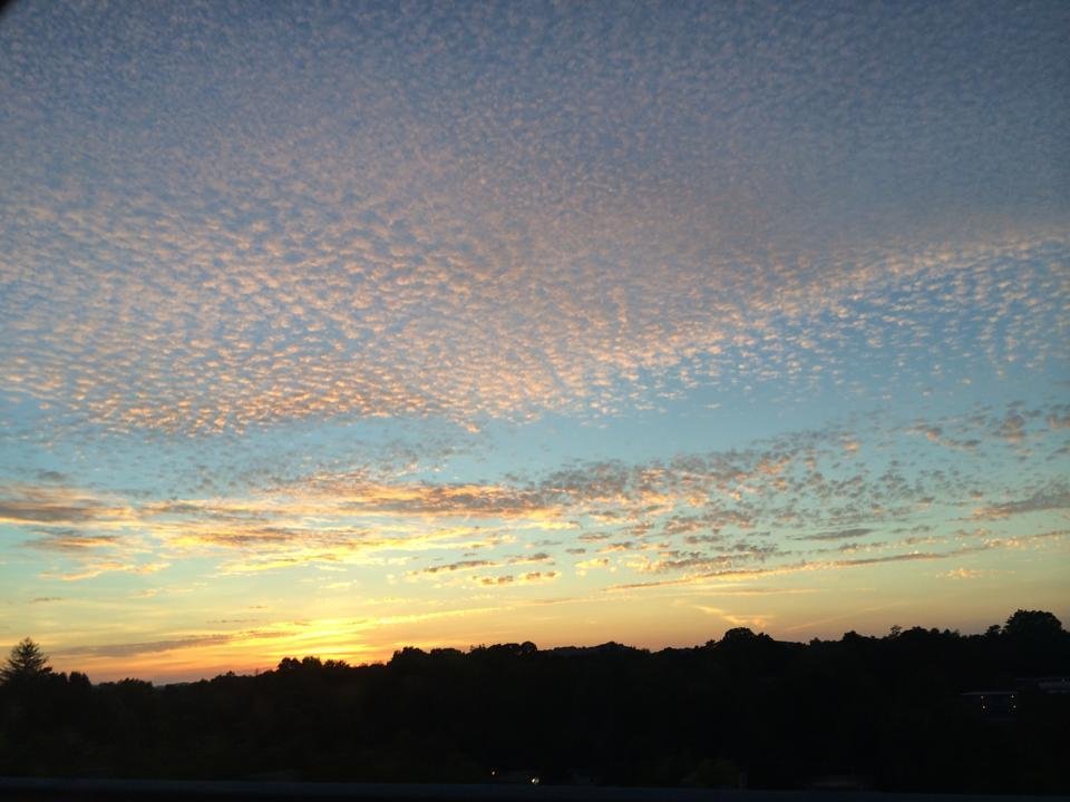 The sky was really neat this evening!