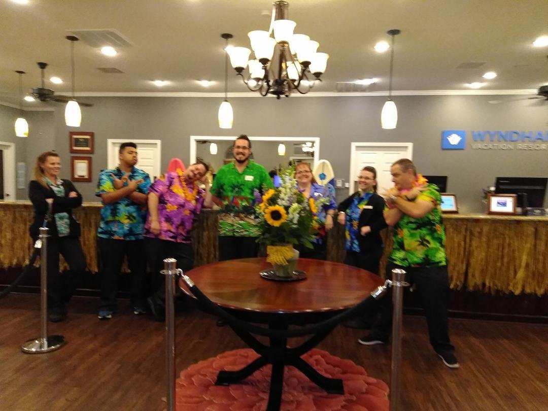 The best guest services gang in all of Wyndham. Branson,  No.