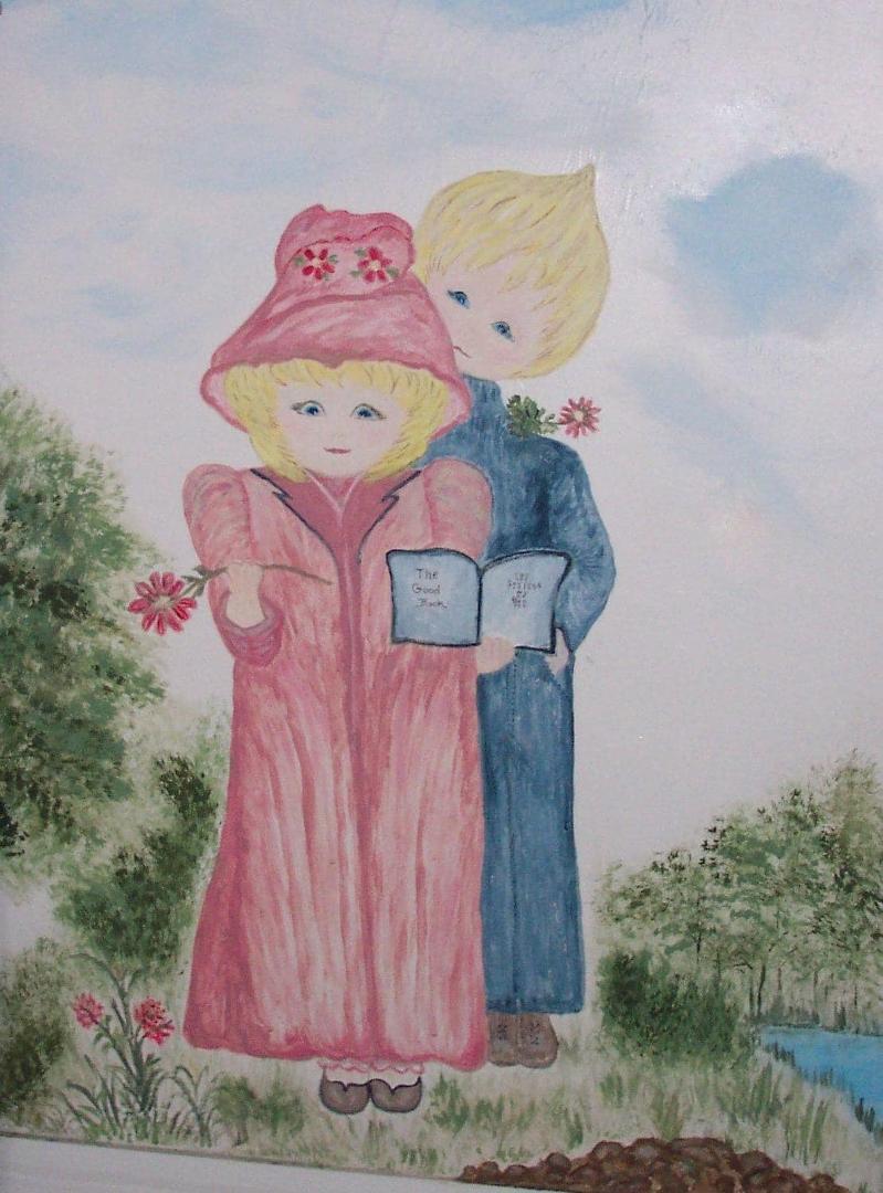 Another of my paintings. I think I posted this not long ago. All freehand.