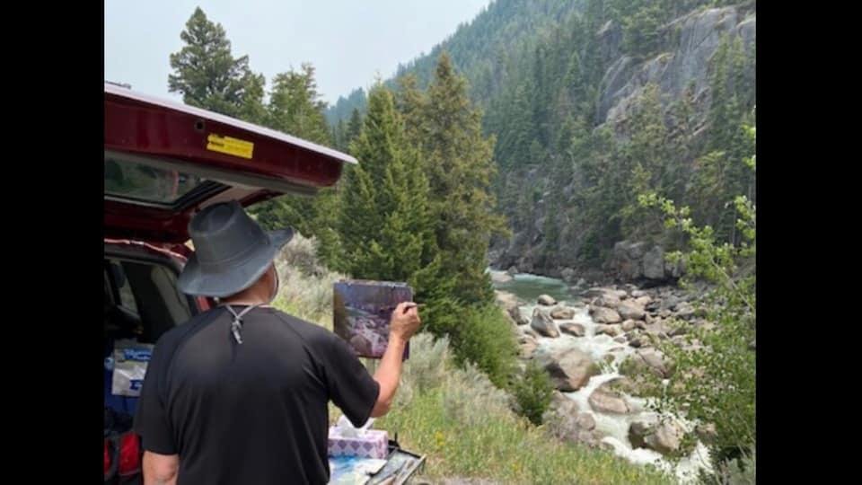 Working in Yellowstone a few weeks ago.
