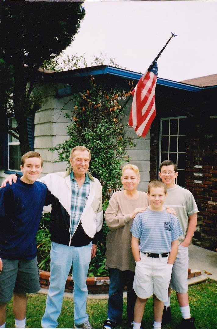 Grandpa and Aunt Doe 2000 or 2001.