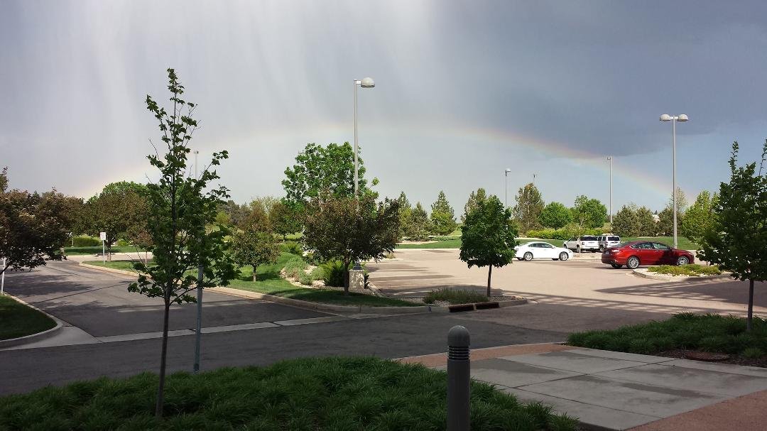 Picking up Kathleen from work and took this from the parking lot in Loveland Colorado