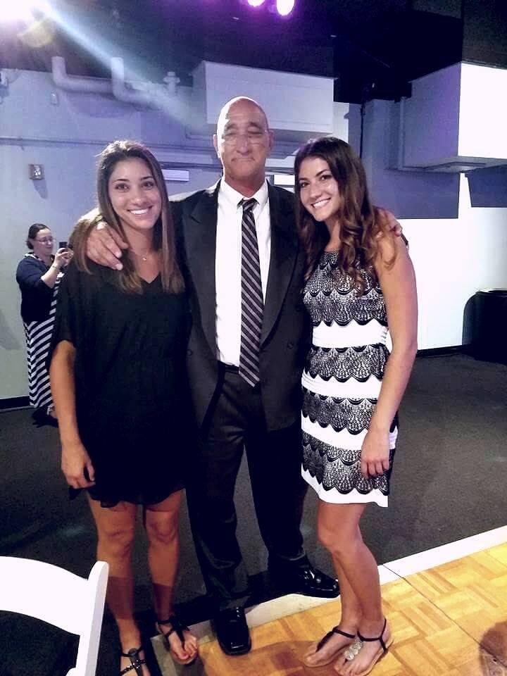 Celebrating fathers and daughters at their cousin's wedding in Dayton Ohio.
