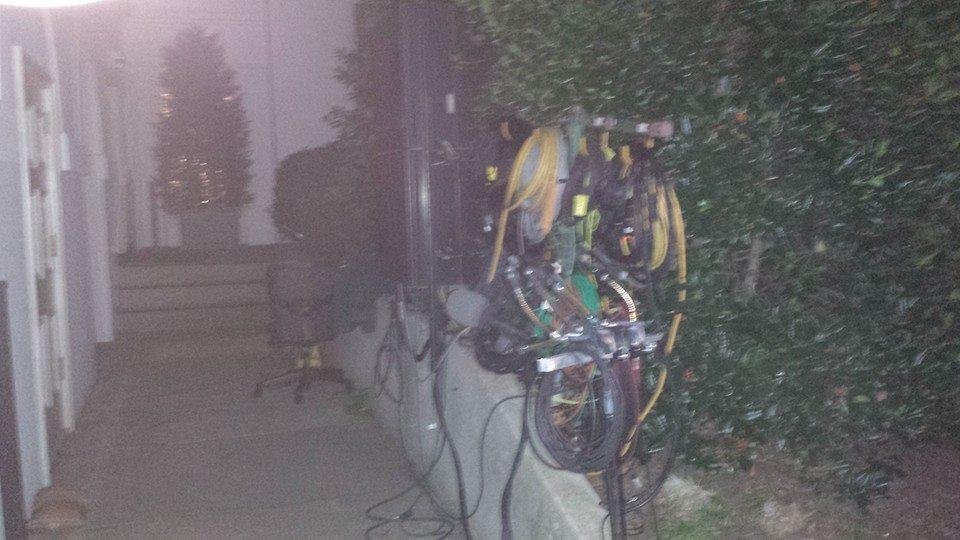 Press equipment outside of the press room.