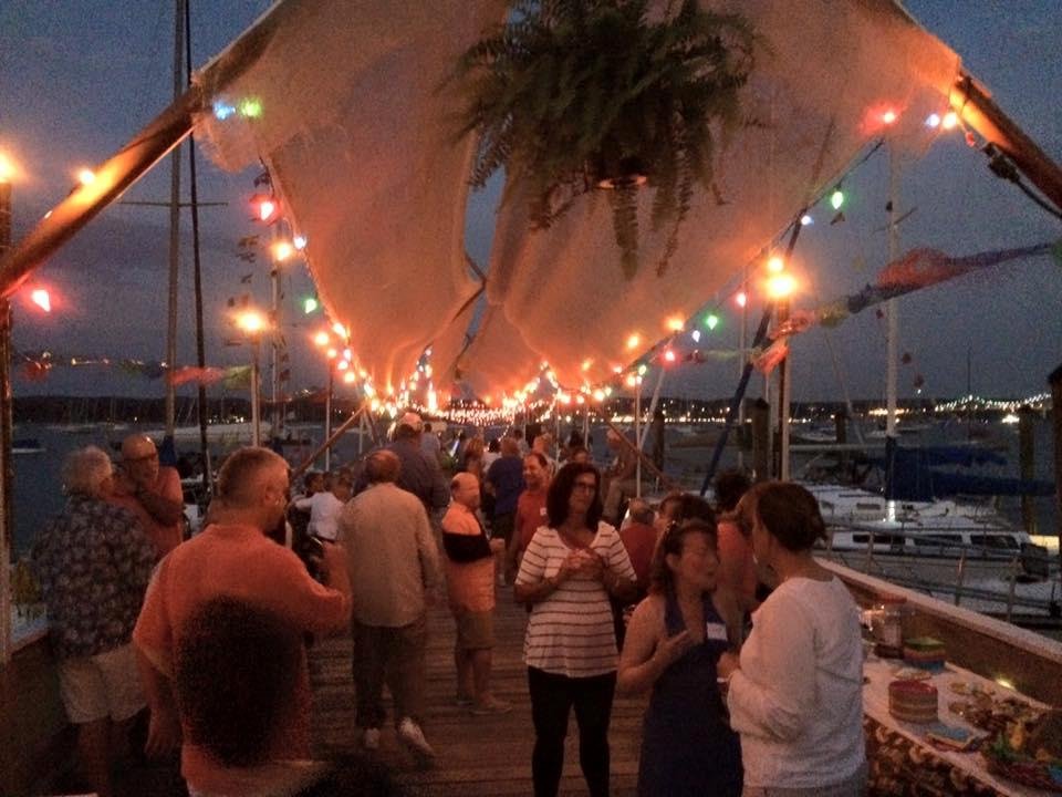 Pier party at the Nyack Boat Club till the sun comes up!