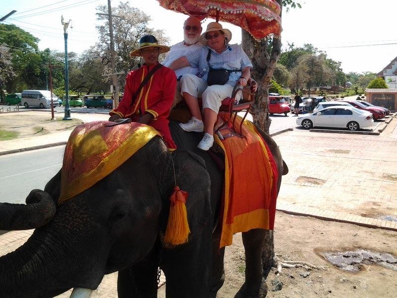 Chuck and Marie in Thailand.