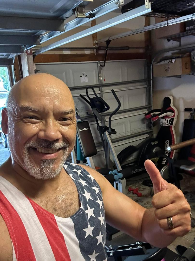 Sunday morning pre-Church workout!