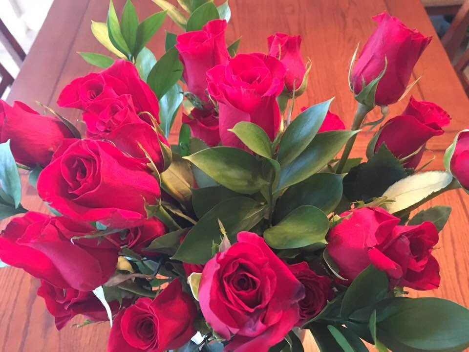 Beautiful flowers from my husband for our anniversary! Thank you !