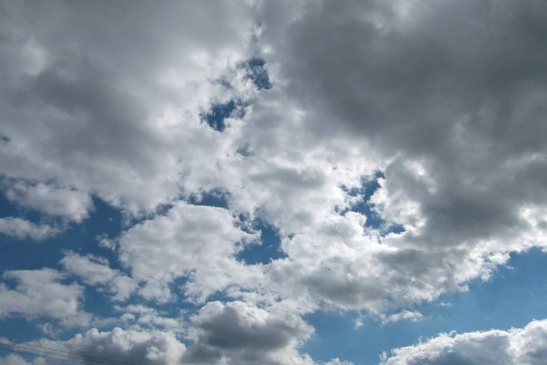 Clouds on a sunny day