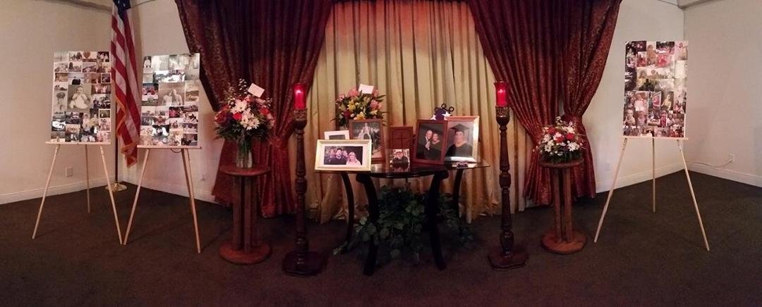 A panorama from my Uncle Jack's funeral service.