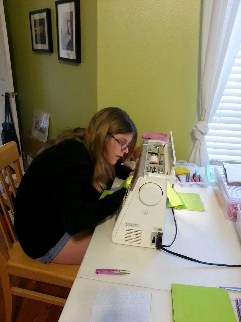 I have one granddaughter all to myself for Spring Break in Grapevine. Among other activities, she's making her own first quilt...great fun!