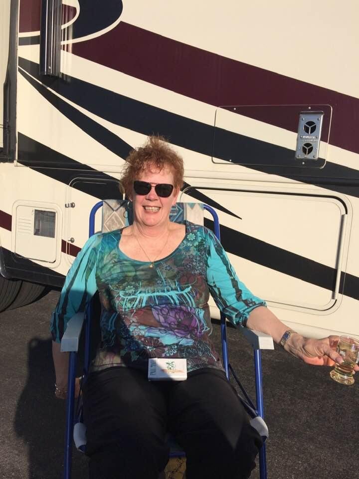In Bakersfield California relaxing then driving for the day