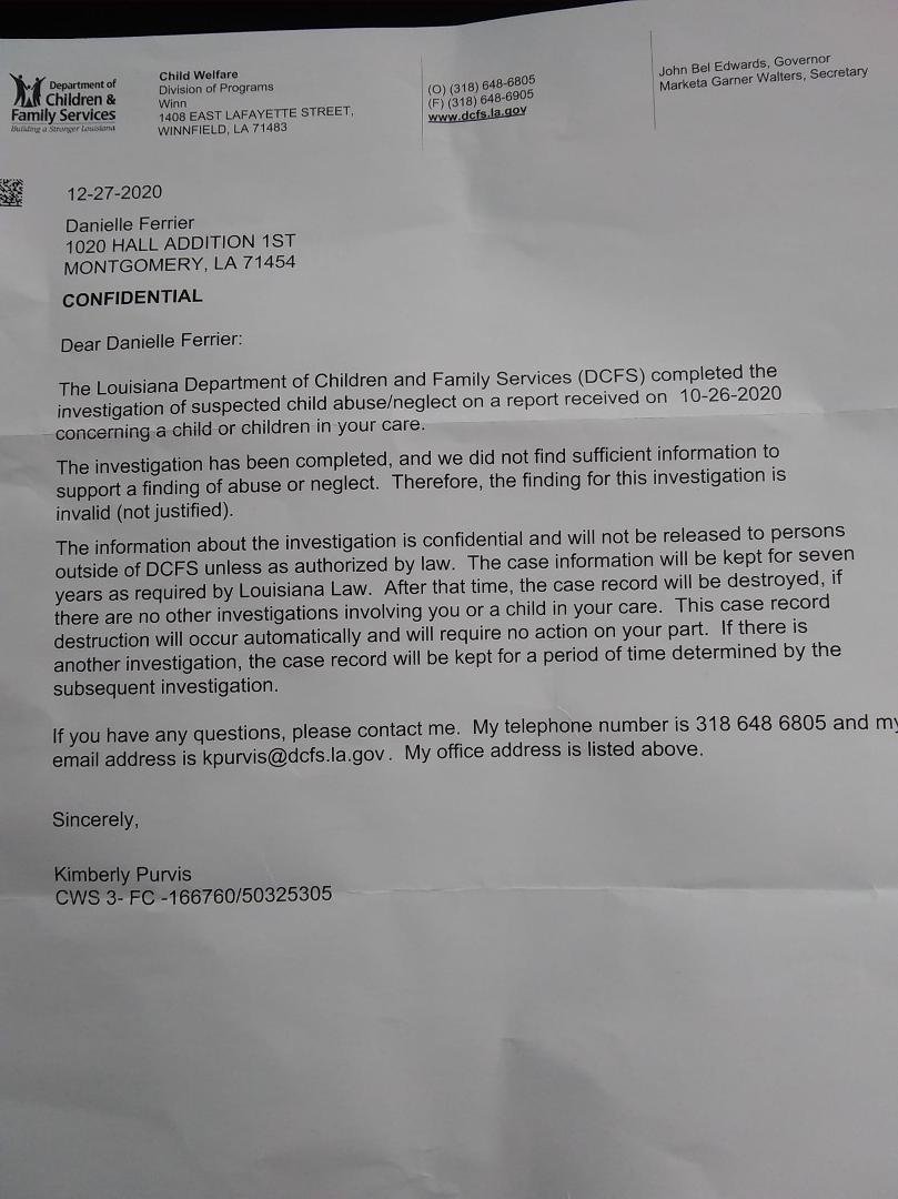 This is for whoever calls OCS on me or even thinks that I'm an unfit mother or if I ever neglect or abuse any of my kids. Any and every time they have ever visited my house or questioned me or my kids I get one of these say