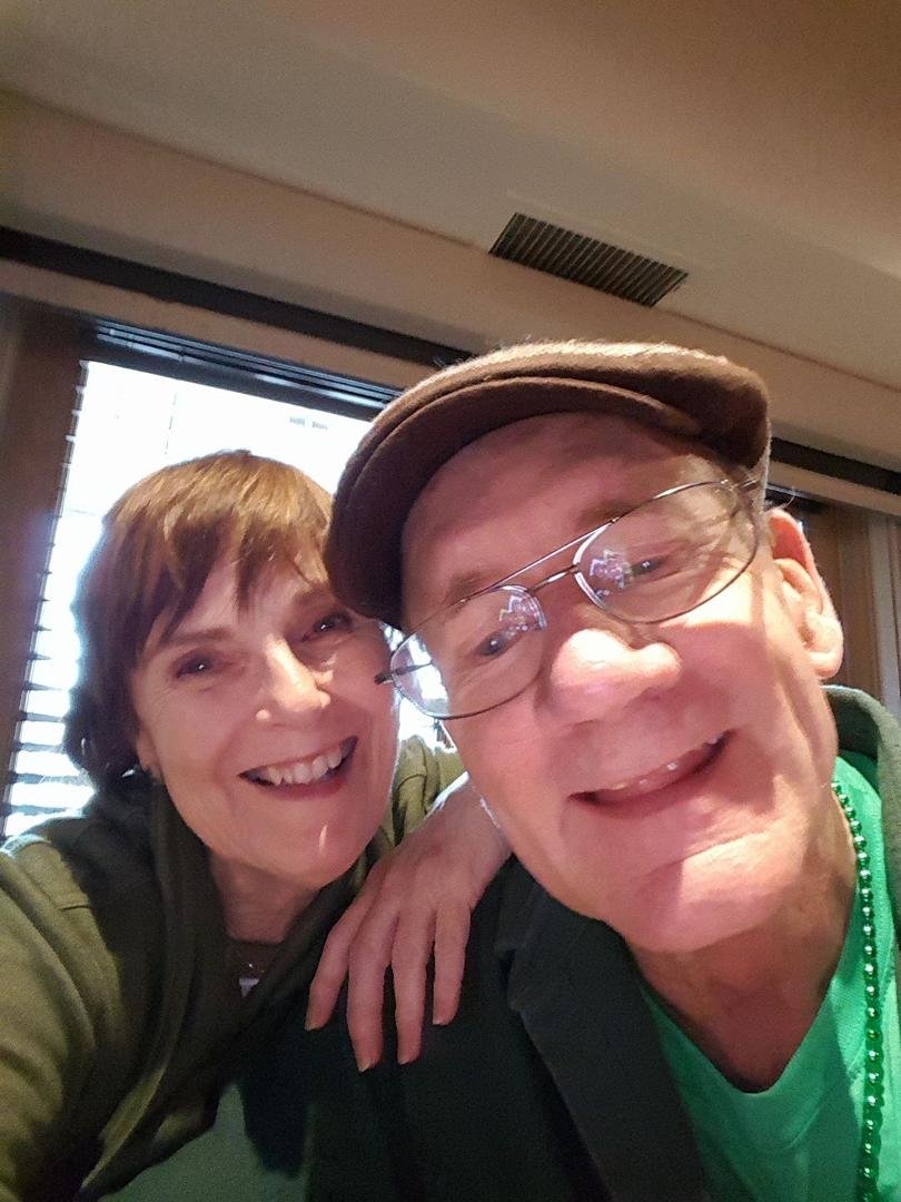 Having St Patrick's day - Larry's bday dinner 💑