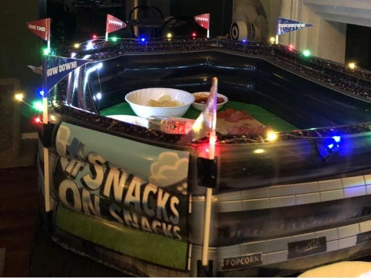 Celebrating the Super Bowl in our own fashion. Our teams may not be in it, but the game is good.
