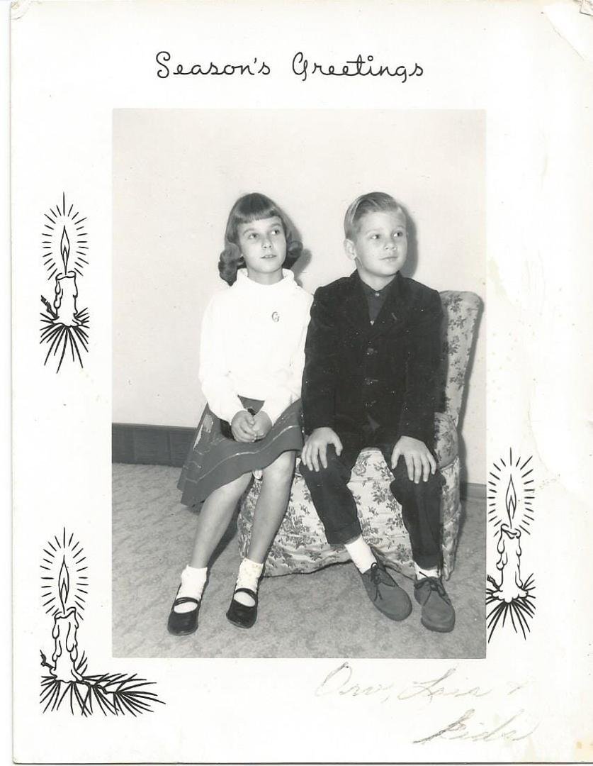 Happy siblings day. Gwen and me.