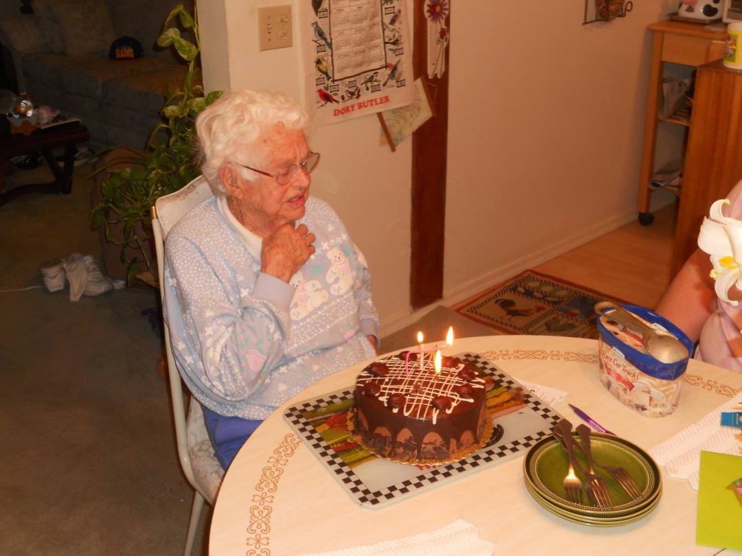 My beautiful mother, Olive Deloris (Dory) Butler, April 23, 1918 to April 26, 2015.  May you rest in peace.