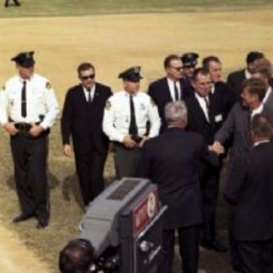 My husband James Bench and Leigh McEachern guarding president Kennedy when he was in town before he went to Dallas