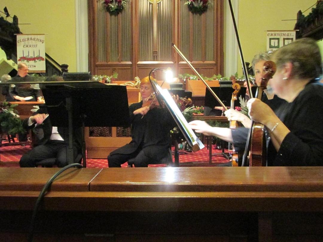 Picture taken from last night! Front and center row behind the conductor!!