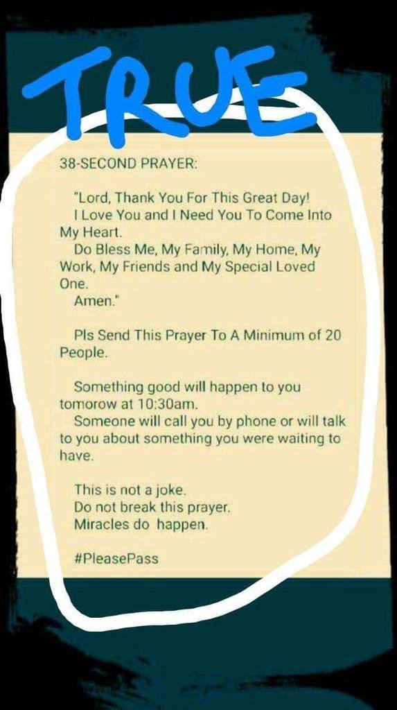 I don't know about the phone call but I so wish you God's blessings!