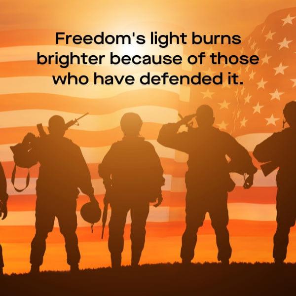 Thank you to all Veterans