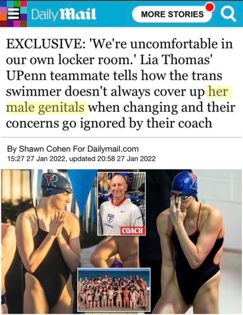 Didn’t they mean to say “his” male genitals?