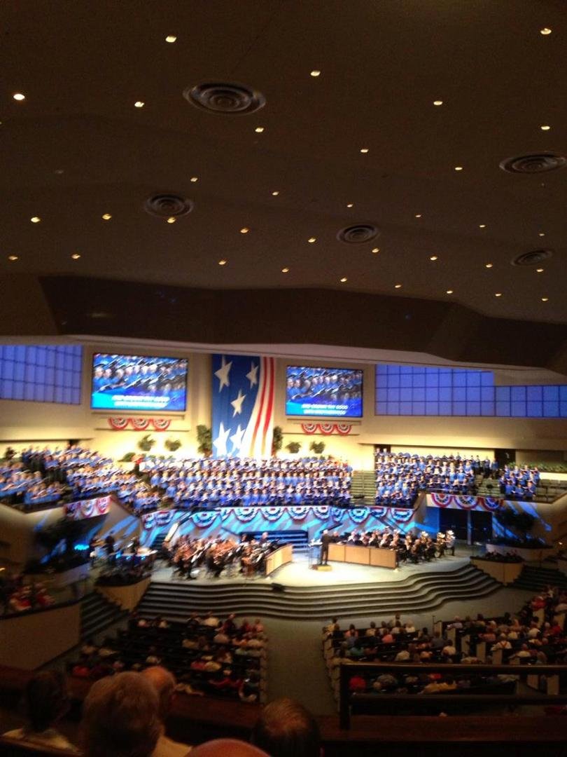 The 23rd annual "I Love America" celebration service at Green Acres Baptist Church in Tyler Texas. I enjoy it every year as if was my first year. It has been a great morning to be in church.