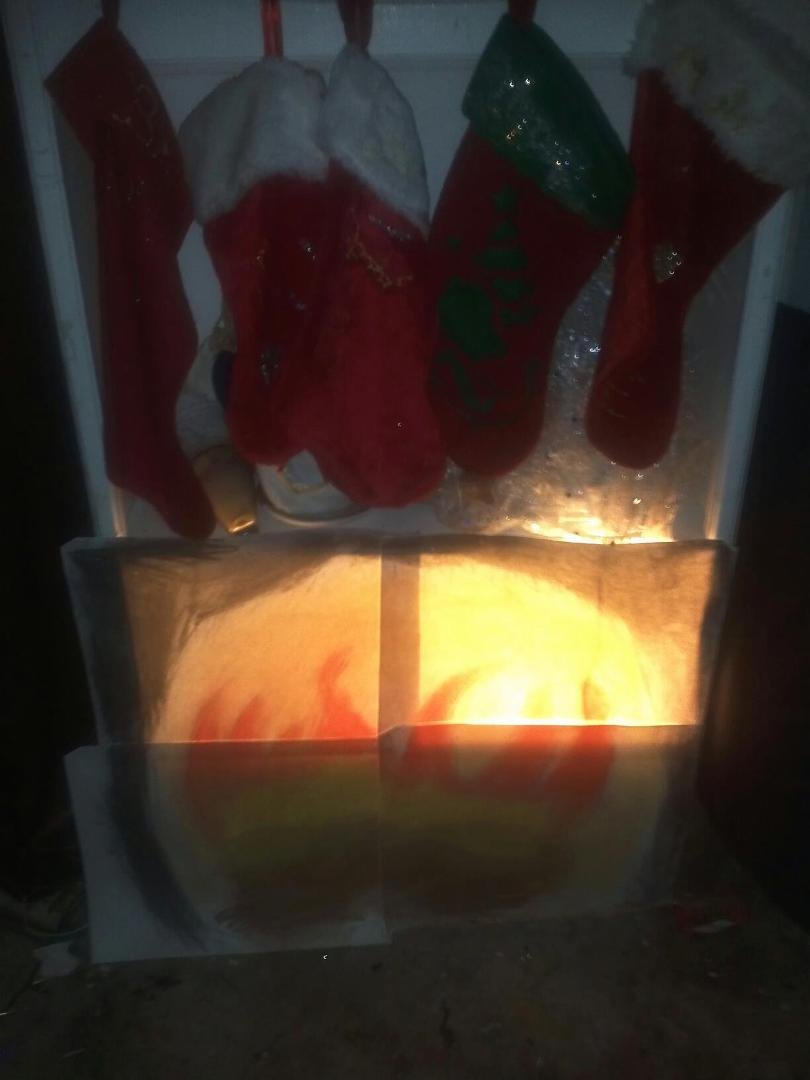 My family has made a faux fireplace mantle for xmas ....we are so creative