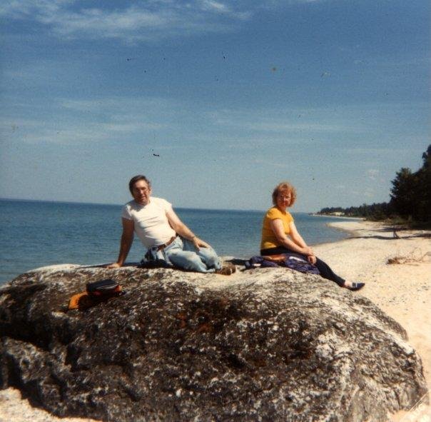 Jim and Brenda Malbone at Lake Huron several years ago.