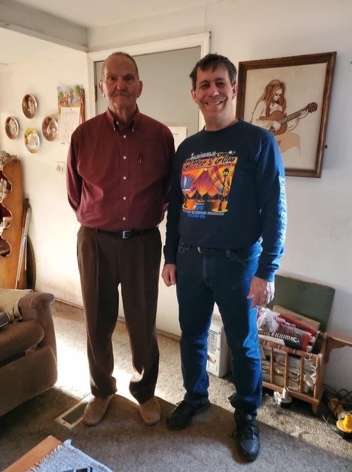 OK Lige, here is pix you asked for. The young man standing next to me is Mark Willcoxon, one of two sons of my long time best friend Jere Willcoxon who passed away a few months ago. This pix was taken today 3/7/20.