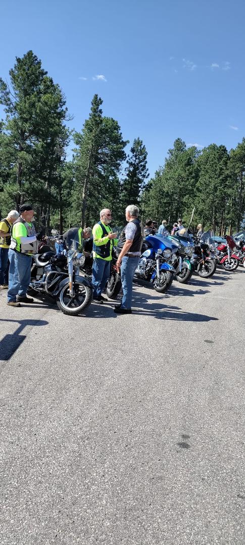 Here we are for Sturgis week. Had a great ride in the Black Hills today.