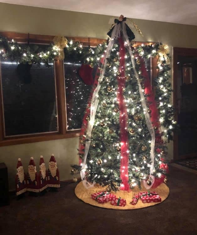 My Christmas tree is up and dressed!!