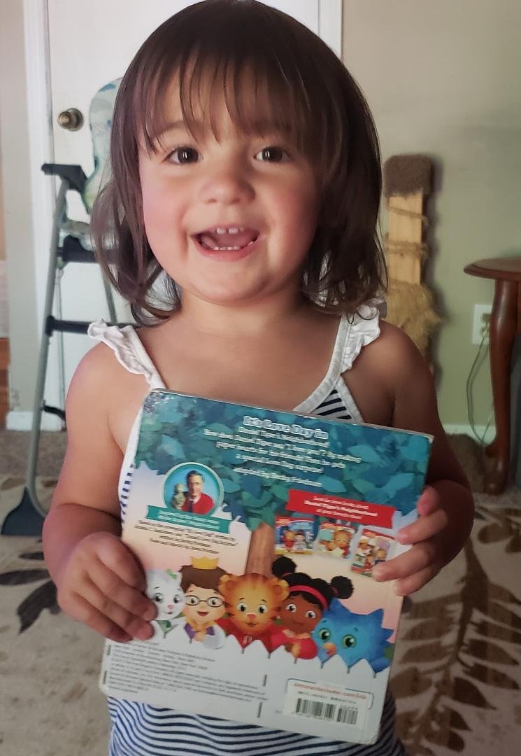 Kaley loves her books.