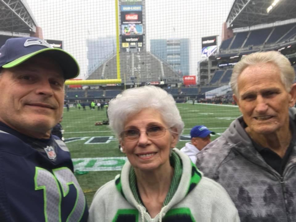 Ready for the game. Go Hawks!