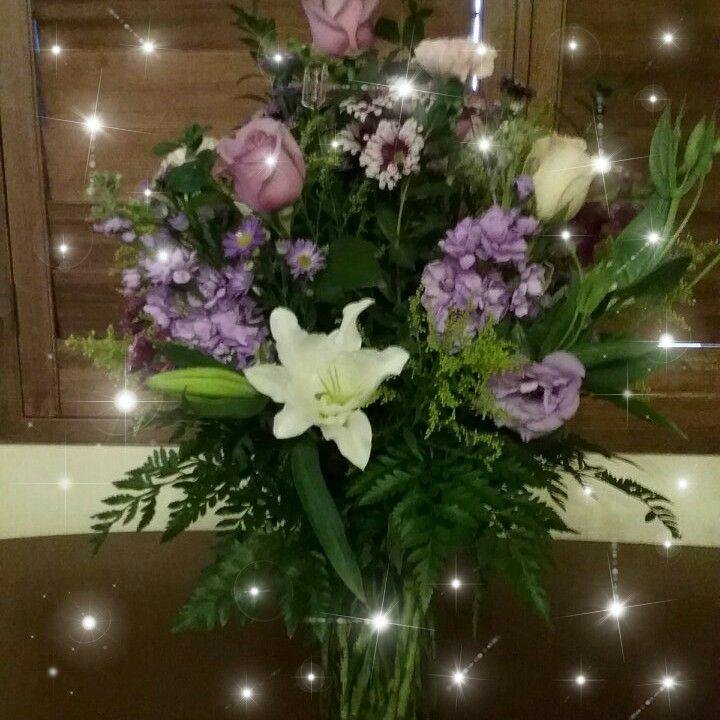 Birthday flowers from my brother and his wife.