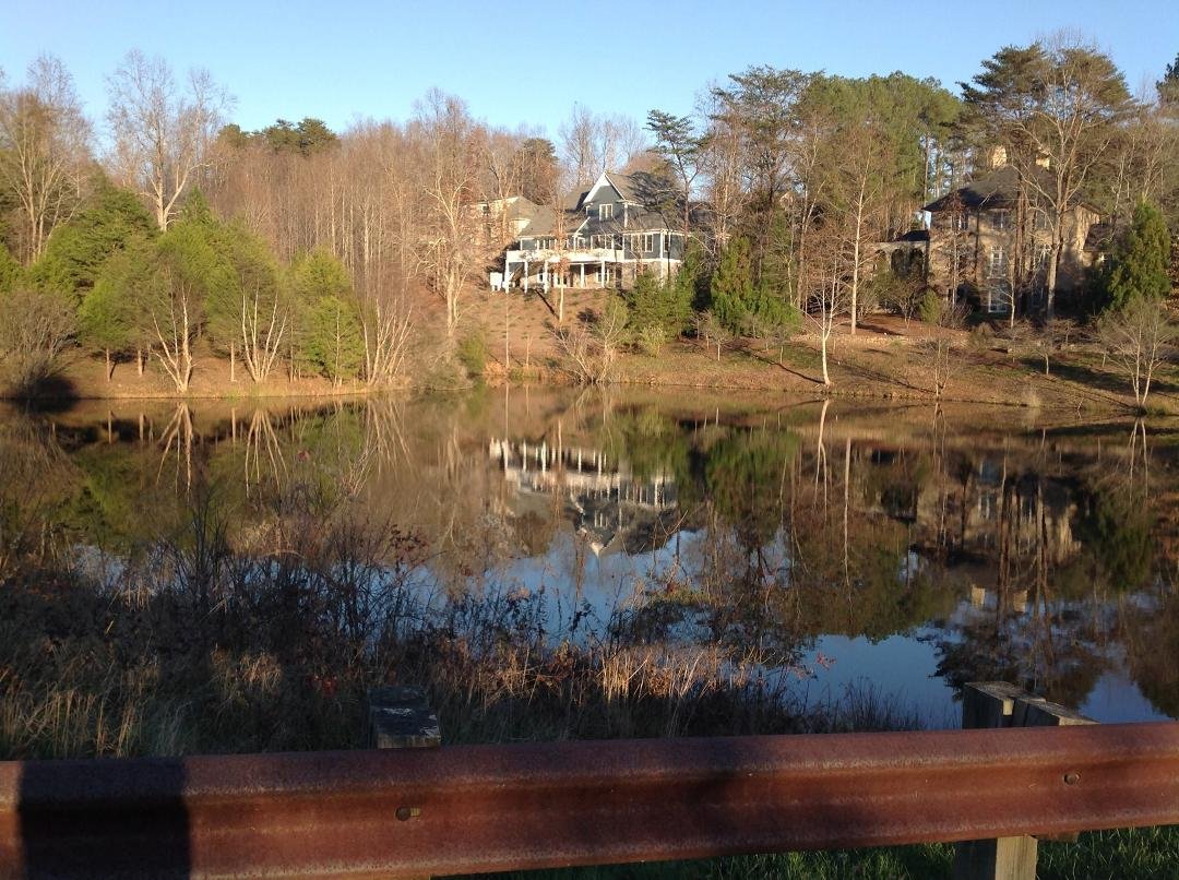 This was day 2 of the nature photo challenge that my sister Theresa Knight McFadden invited me to join. It got lost yesterday. This is the rear of my Keswick home reflecting onto Piper Pond taken by Jim. I challenge Jack N