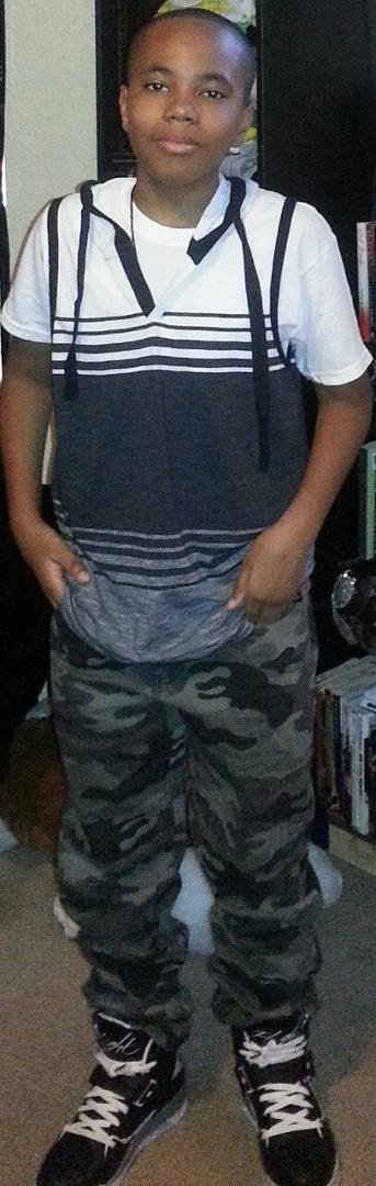 My son look like he didn't want to go to school just morning but he said he had a nice day thank God Cuz I would've still been hearing it, it's a new school