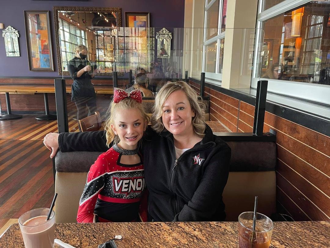 After virtual competition meal with my girls