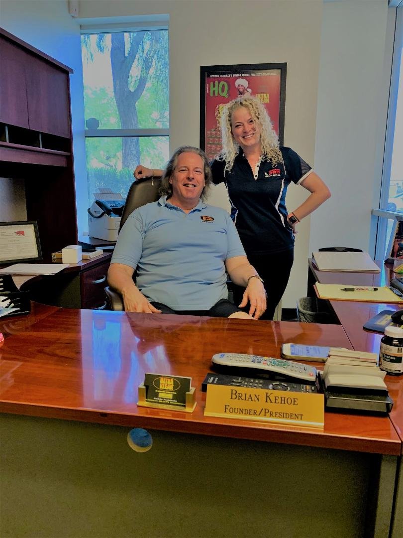 Had a visit today from Erica, a customer of mine for nearly 20 years, visiting from 10,000 miles away in Australia, half way around the world. It is great to finally meet face to face!