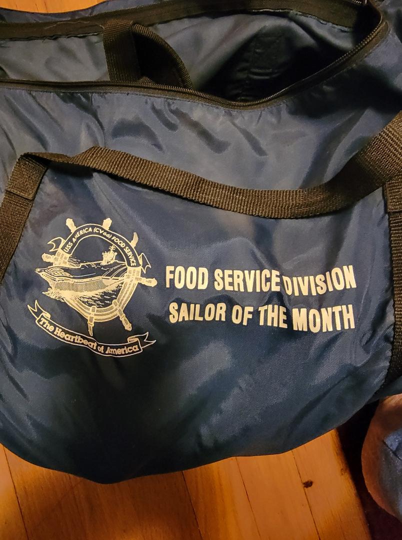 Was going thru some of my old "STUFF"! Discovered this bag from years ago!  USS AMERICA (CV 66)