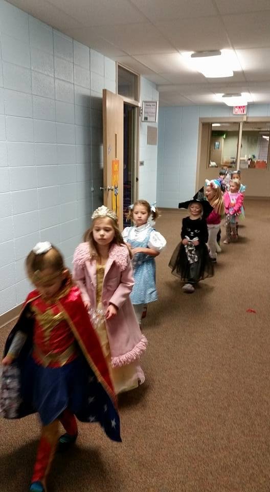 Preschool Halloween Parade.