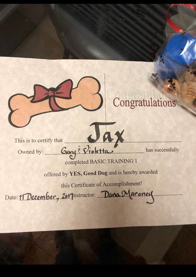 Congratulations Jax!