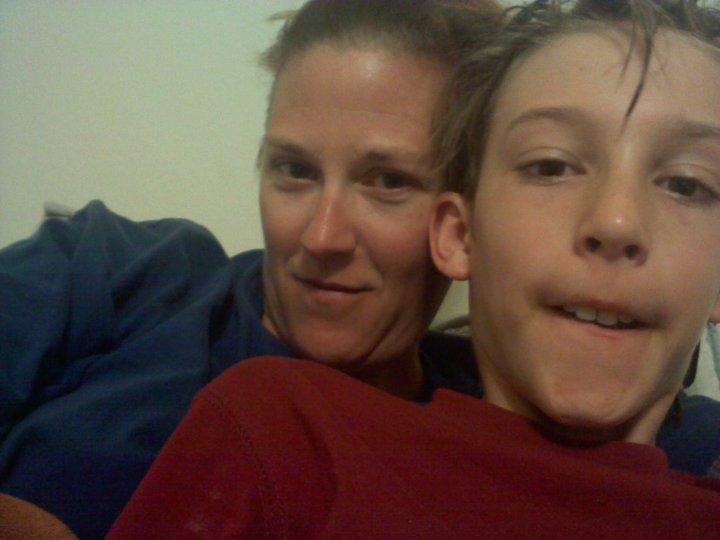 Josh and I. Luv you my boy.