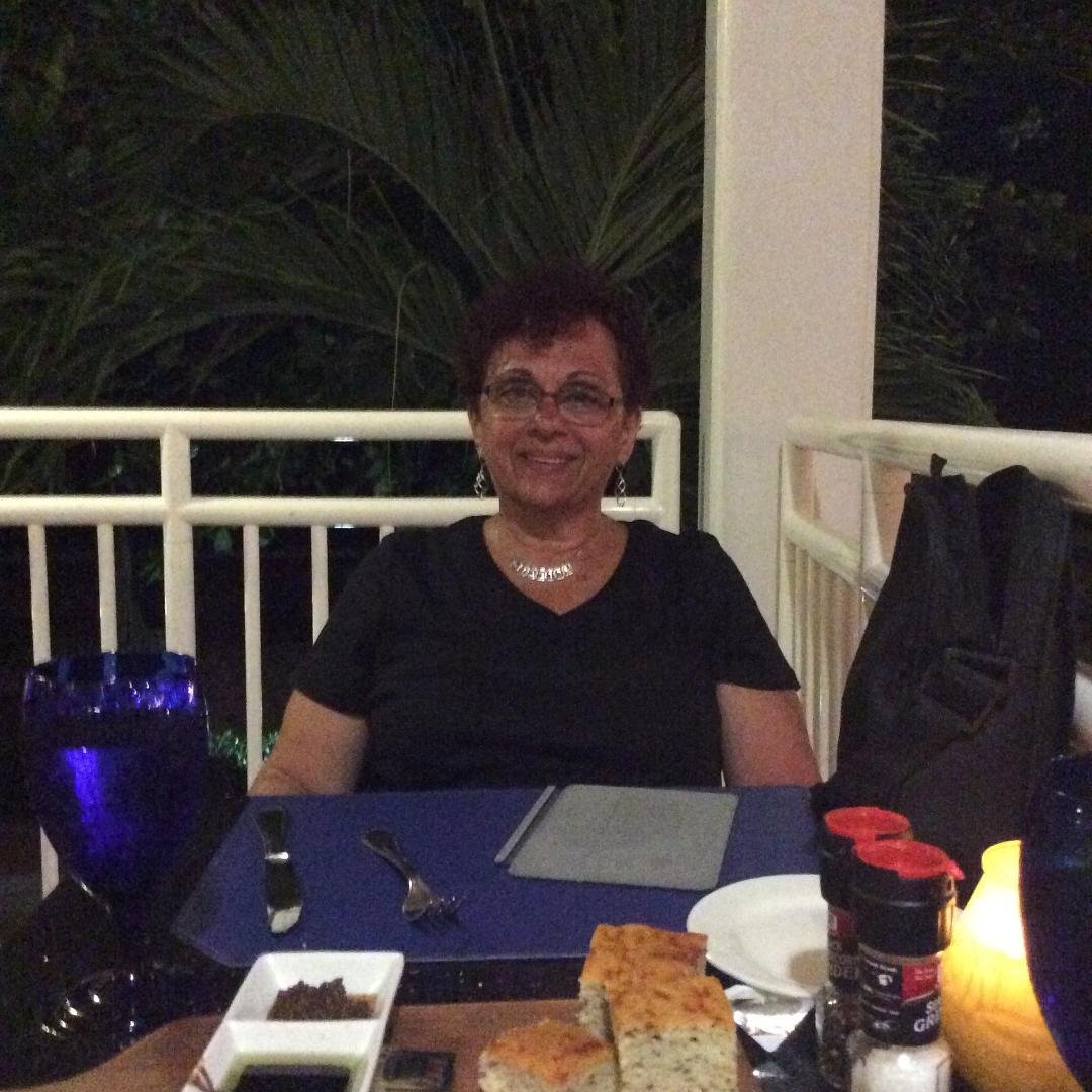 Dinner after a long day on the beach and swimming in the Carribean