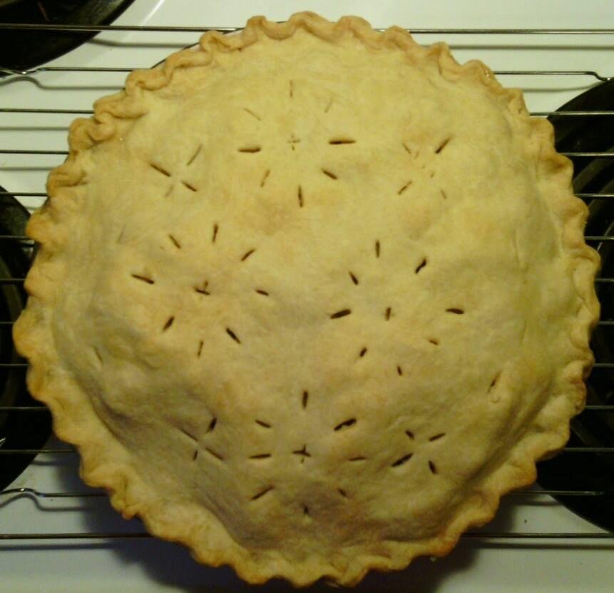 The apple pie I didn't get to make for thanksgiving I finally get to have it today.