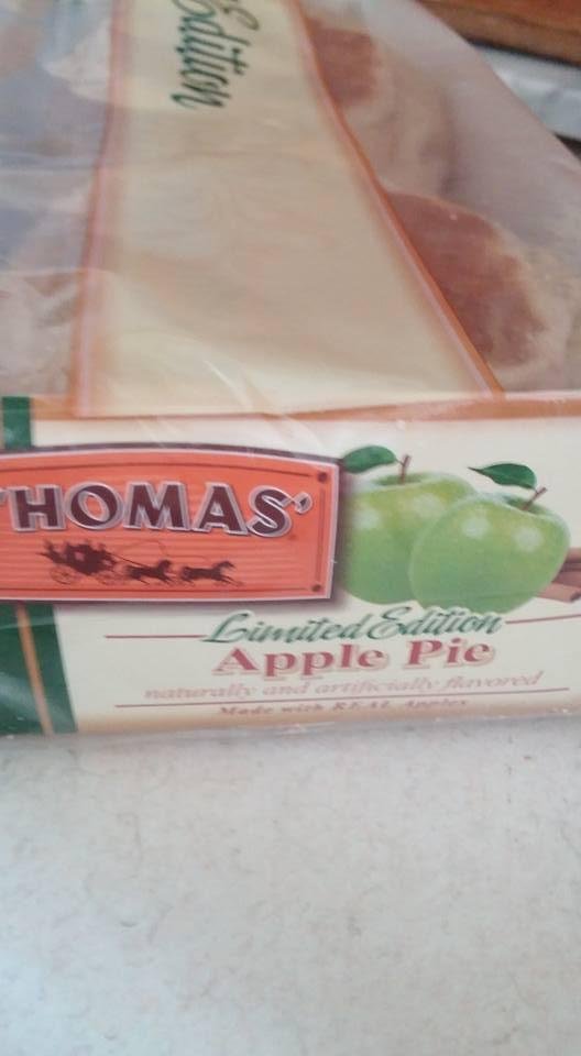 Apple pie English muffins- tasty. Especially with peanut butter on them!