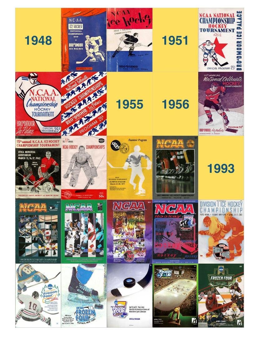 I picked up a 1953 Frozen Four program to add to my collection.