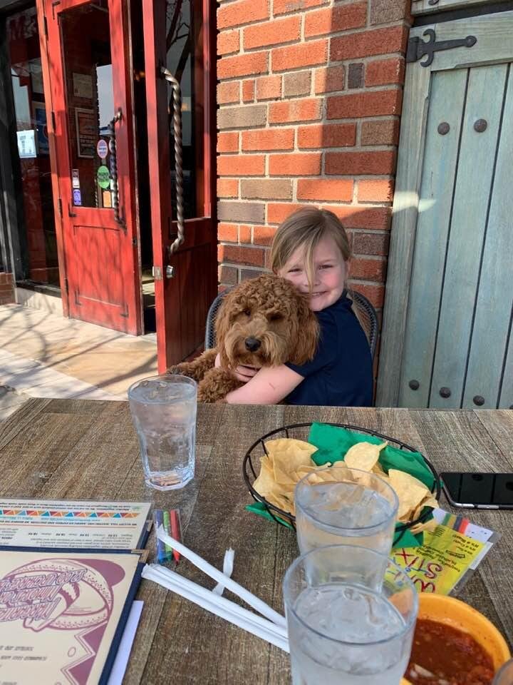 Ava and Norman at Blue Moon Mexican Cafe